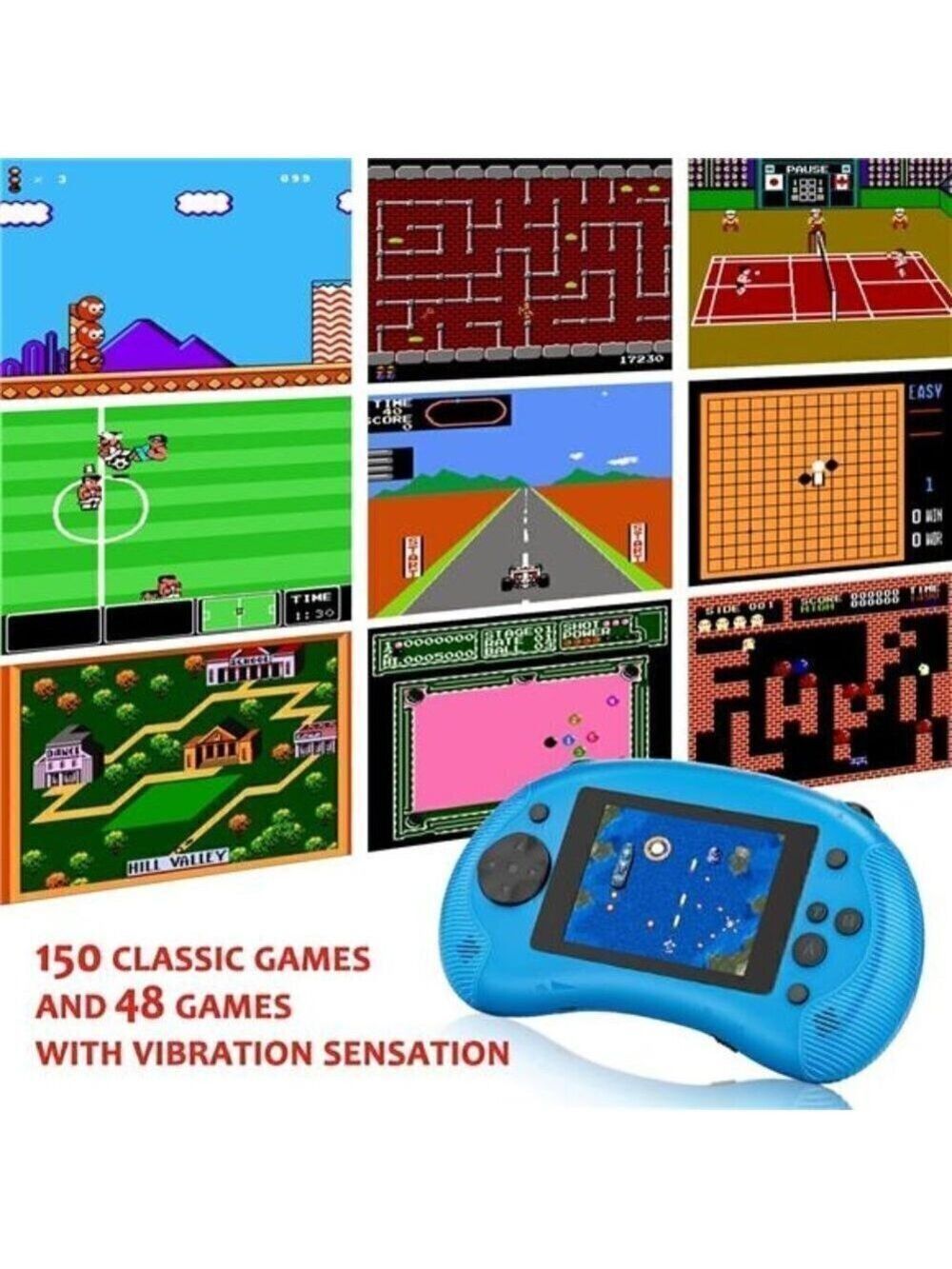 Portable Handheld 198 Classic Video Games Kid Console System Gameboy Retro Color